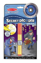 Melissa & Doug On the Go Spy Mystery Secret Decoder Book With Decoder Wheel and Magic-Reveal Pen